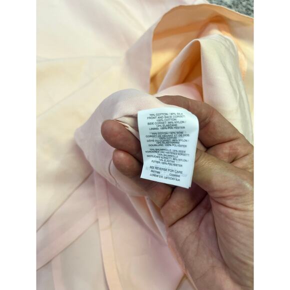 J.Crew Silk Blend Pink Tie Strap Dress Size 6 NEW Petal Pink‎  A-Line Sweetheart - Picture 13 of 16